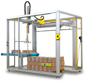 سلول روباتیکی از پالت خارج کردن| روی سکوی بلند قرار دادن (پالت بندی کردن) | برای پالتها