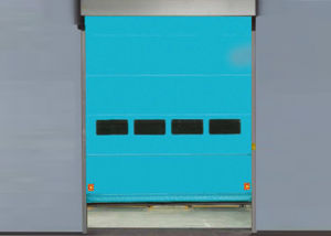 درب رولی ( کرکره ای )  به بالا جمع شونده  | تعمیر خودکار | سرعت بالا | بیرونی ( خارج از محیط )