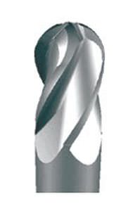 برش فرزکاری تراشنده | نوک توپی | یک تکه | کاربید