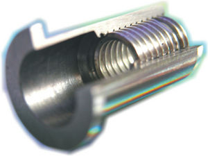 مهرۀ مهار کننده | رزوه شده | فلز | قفل سر خود 