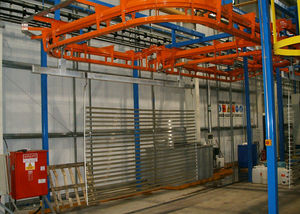 نوار نقاله سقفی (هوایی ) | پر کردن و خالی کردن | افقی | برای خطوط پوشش پودر ی