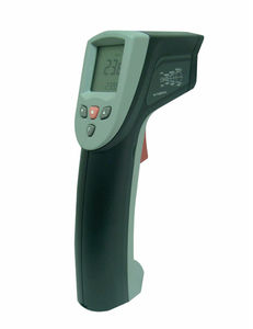 دماسنج مادون قرمز با نمایشگر LCD | با علائم هشدار کم و زیاد | با اشاره گر لیزری