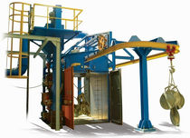 دستگاه شات بلاست دارای قلاب | بار معلق | برای کاربردهای خودرویی | برای قطعات  